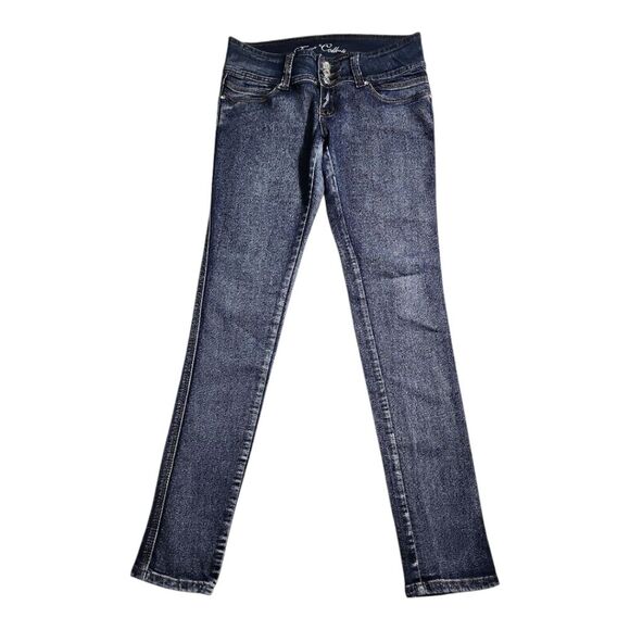 Roma Collection Low Rise Skinny Jeans Size 5 Stretchy Y2K Flattering Streetwear - Picture 2 of 9